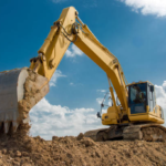 What is the rotating part of an excavator called?